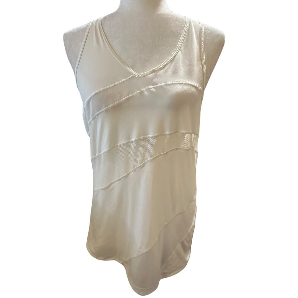 Lululemon Mesh In Motion Racerback, White, Size Small - Picture 2 of 7